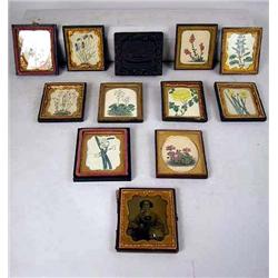 AN ASSORTED GROUP OF FRAMED FLORAL PRINTS Framed 