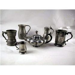 A LARGE ASSORTED GROUP OF PEWTER English, Contine