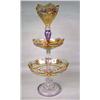 Image 1 : A VENETIAN-STYLE THREE-PART GLASS EPERGNE