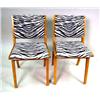 Image 1 : A SET OF EIGHT KNOLL BLONDEWOOD SIDE CHAIRS