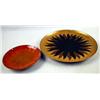 Image 1 : TWO MEXICAN COPPER SUNBURST SERVING DISH