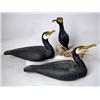 Image 1 : A GROUP OF THREE CARVED AND PAINTED CORMORANT DEC