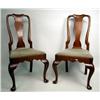 Image 1 : A SET OF FIVE QUEEN ANNE STYLE MAHOGANY SIDE CHAI