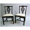 Image 1 : A PAIR OF GEORGE III MAHOGANY SIDE CHAIRS English