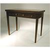 Image 1 : A GEORGE III MAHOGANY TWO-DRAWER GAMES TABLE Engl