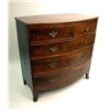 Image 1 : A GEORGE III MAHOGANY BOWFRONT CHEST OF DRAWERS E