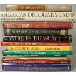 A GROUP OF BOOKS ON AMERICAN DECORATIVE ARTS, GRE