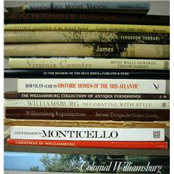 A GROUP OF BOOKS ON WILLIAMSBURG, MT. VERNON, AND