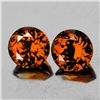 Image 1 : Natural Intense Orange Zircon Pair 4.50 MM - Flawless