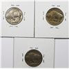 Image 2 : THREE BUFFALO NICKELS
