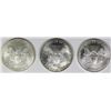 Image 2 : THREE AMERICAN SILVER EAGLES