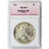 Image 3 : 1921 PEACE DOLLAR