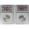 Image 2 : TWO FRANKLIN HALF DOLLARS: