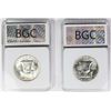 Image 2 : TWO FRANKLIN HALF DOLLARS: