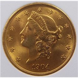 1904 $20 GOLD LIBERTY