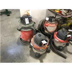 CRAFTSMAN & RIGID WET/DRY SHOP VACUUMS