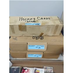 3 X BOXES OF SCORE/UPPER DECK HOCKEY CARDS