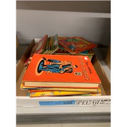 TRAY LOT OF VINTAGE ASST CHILDRENS BOOKS