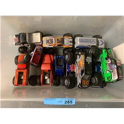 BOX LOT MONSTER TRUCK TOYS