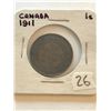 Image 1 : Nice Early 1911 Canada Large Cent in a Vintage Great Holder