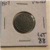 Image 1 : 1907 Liberty Head V Nickel Nice Early US Coin