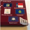 Image 2 : 2001 Commemorative Quarters DENVER NY NC RI VT KY in Original Package