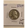 Image 1 : 1957 P Washington Silver Quarter Nice Early US Coin