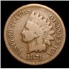 Image 2 : 1874 Key Date  . Indian Cent 1c Grades vg, very good