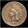 Image 2 : 1875 Key Date  . Indian Cent 1c Grades vf+