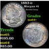 Image 1 : 1883-o Beautiful Toning . Morgan Dollar $1 Grades Choice+ Unc