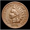 Image 2 : 1874 Key Date  . Indian Cent 1c Grades vf+