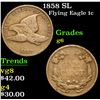 Image 1 : 1858 SL . . Flying Eagle Cent 1c Grades g+