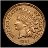 Image 2 : *Auction Highlight* 1861 Key Date  Superb eye Appeal Indian Cent 1c Graded Choice+ Unc By USCG (fc)