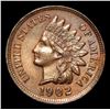 Image 2 : 1902 . Some Red Peeking Through Indian Cent 1c Grades Choice Unc BN