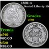 Image 1 : 1891-o . . Seated Liberty Dime 10c Grades vf++