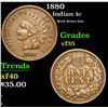 Image 1 : 1880 Much Better date . Indian Cent 1c Grades vf++