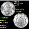 Image 1 : 1880-s Semi PL . Morgan Dollar $1 Grades Choice+ Unc