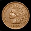 Image 2 : 1905 . . Indian Cent 1c Grades Choice AU/BU Slider