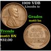 Image 1 : 1909 VDB . . Lincoln Cent 1c Grades Select Unc BN