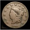 Image 2 : 1831 . . Coronet Head Large Cent 1c Grades vg+