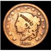 Image 2 : 1838 . . Coronet Head Large Cent 1c Grades g+