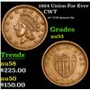Image 1 : 1864 Union For Ever 45¡ CCW Rotated Die . Civil War Token 1c Grades Select AU