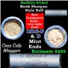 Image 1 : Full roll of Buffalo Nickels, 1916 on one end & a 'd' Mint reverse on other end (fc)
