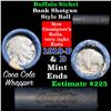 Image 1 : Full roll of Buffalo Nickels, 1919 on one end & a 'd' Mint reverse on other end (fc)