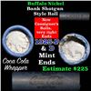 Image 1 : Full roll of Buffalo Nickels, 1925 on one end & a 'd' Mint reverse on other end (fc)