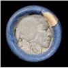 Image 2 : Full roll of Buffalo Nickels, 1925 on one end & a 'd' Mint reverse on other end (fc)