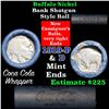 Image 1 : Full roll of Buffalo Nickels, 1919 on one end & a 'd' Mint reverse on other end (fc)