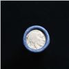 Image 2 : Full roll of Buffalo Nickels, 1925 on one end & a 'd' Mint reverse on other end (fc)