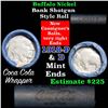Image 1 : Full roll of Buffalo Nickels, 1918 on one end & a 'd' Mint reverse on other end (fc)