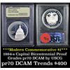 Image 1 : 1994-s Capital Bicentennial Proof  . . Modern Commem Dollar $1 Graded GEM++ Proof Deep Cameo by USCG